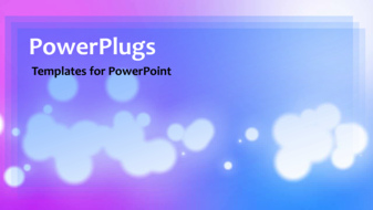  Presentation with multi - Animated depiction with bubbles in multi-colored background - widescreen format