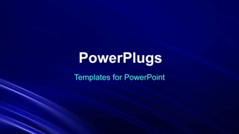  Presentation with abstract animated - Animated abstract background with curved moving blue waves - widescreen format