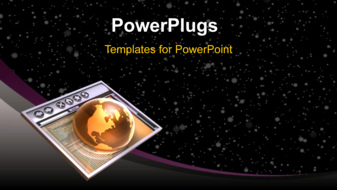  Presentation with tech - A starry background with place for the text in front