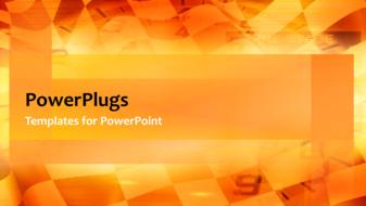  Presentation with animated sports - Animated depiction of race flag with speedometer in background - widescreen format