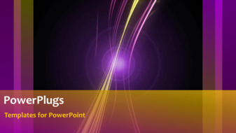  Presentation with animated - Animated depiction with multiple colored lines in background - widescreen format