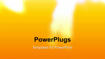  Presentation with abstract animated - Abstract animated light glow on yellow background - widescreen format