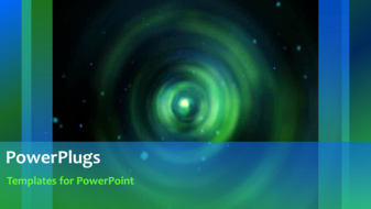  Presentation with abstract swirl - Abstract animated corporate background with bokeh pattern - widescreen format