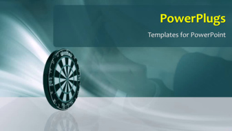  Presentation with eye - Animated success depiction with dart hitting bulls eye of target - widescreen format