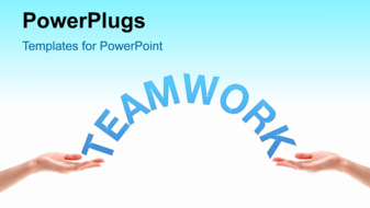  Presentation with first - Teamwork concept with video background on the first slide and text slides on next slides