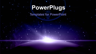  Presentation with animated earth - Animated depiction of planetary bodies with stars and earth globe - widescreen format