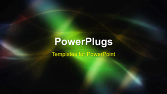  Presentation with swirls - Animated abstract depiction of colorful swirls on black background - widescreen format