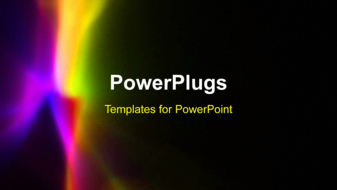  Presentation with prism - Abstract animated colorful depiction in dark background - widescreen format