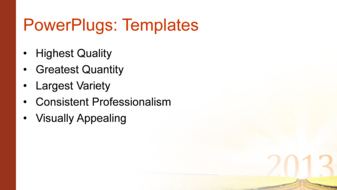 PowerPoint Template - Print Slide