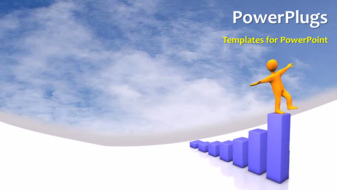 powerpoint template animated business depiction with unstable man powerplugs templates for powerpoint