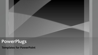  Presentation with abstract animated - Abstract animated depiction with twisting grey lines in background - widescreen format