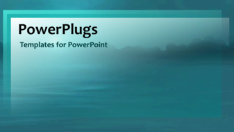  Presentation with video background - Video of splashing water drop in water on the first slide and teal blue with water background on following text slides