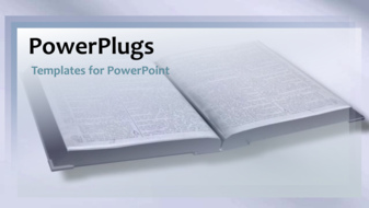  Presentation with video background - A book in the background and education related stuff on top of it