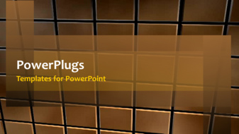  Presentation with brick wall - Animated depiction of finely laid brown colored brick wall - widescreen format