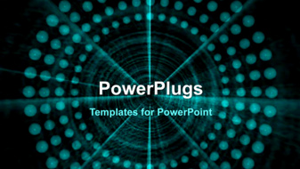  Presentation with abstract animated - Abstract animated background of revolving balls on black surface - widescreen format