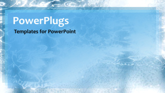  Presentation with floral abstract - Abstract wedding animated depiction with floral patterns in blue surface - widescreen format