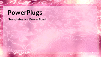  Presentation with flowery - Animated wedding depiction with pink flowery theme - widescreen format