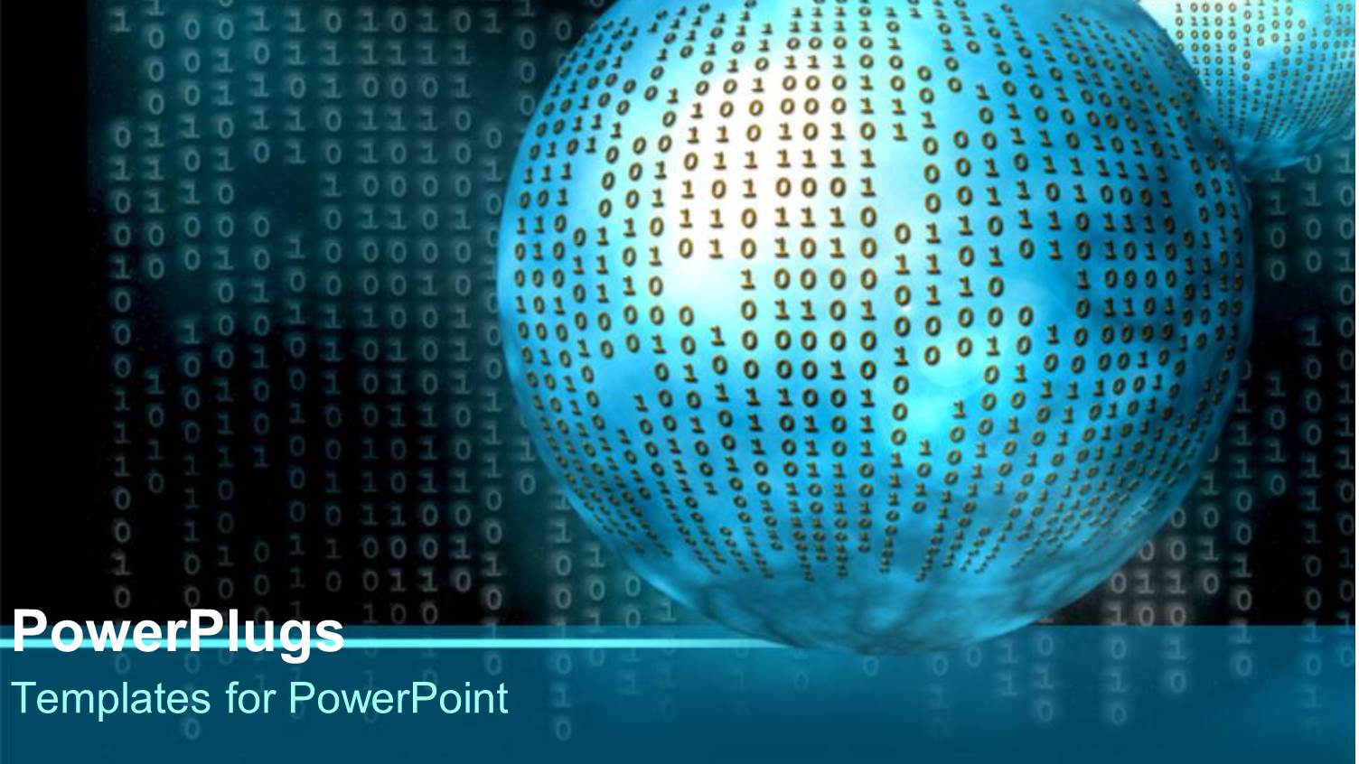 3D Blue Globe with Computer Code Print Over Computer Code on Dark Background