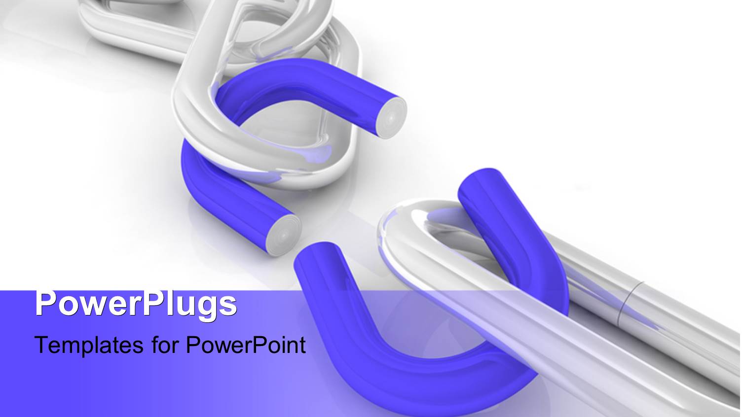 a 3D Chain Broken in the Middle Illustrating a Weak Link