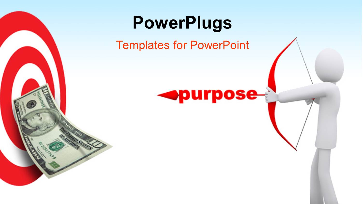 a 3D Character with an Arrow that Spells Out the Word 