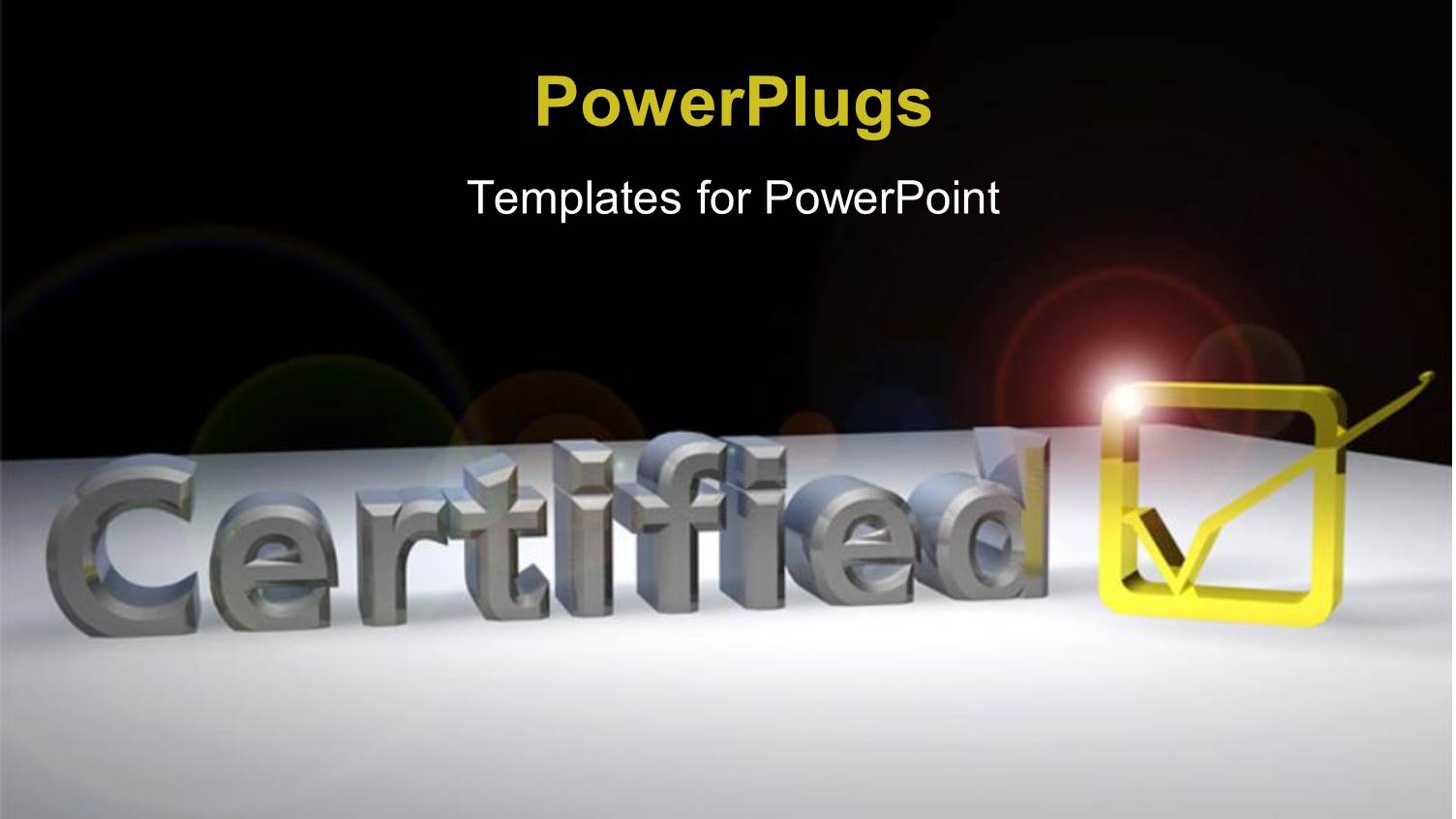 a 3D Check Box with a Text that Spell Out the Word 