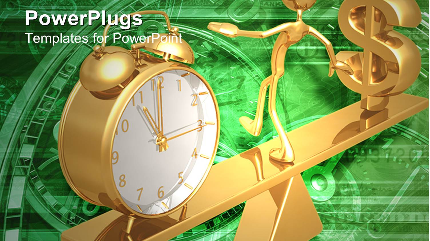 3D Chrome Balance Scale Weighting Time Vs Money