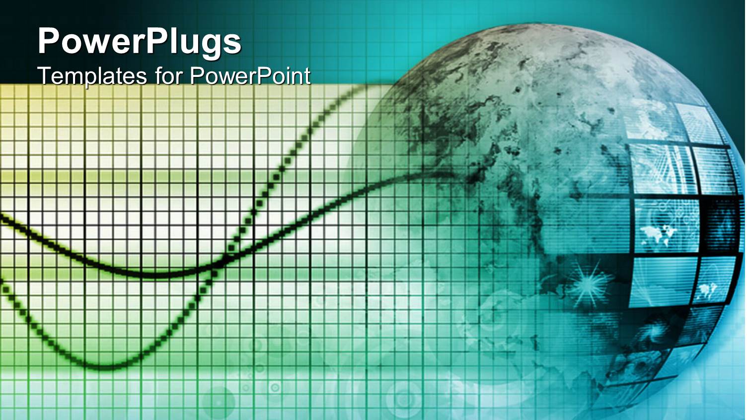 3D Depiction of Globe, Planet Earth with Country Flags and Wires Coming Out of Globe