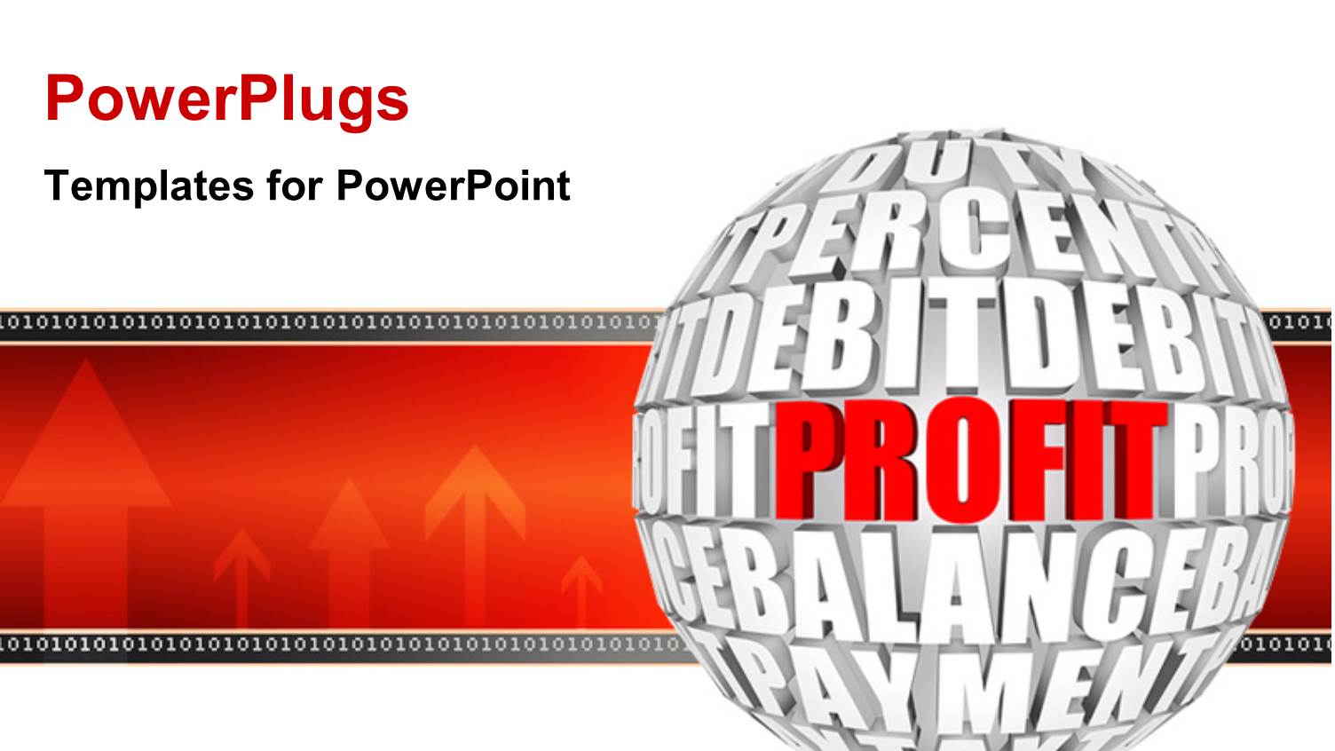 3D Globe Comprises of Business Keywords with Red Colored Arrows