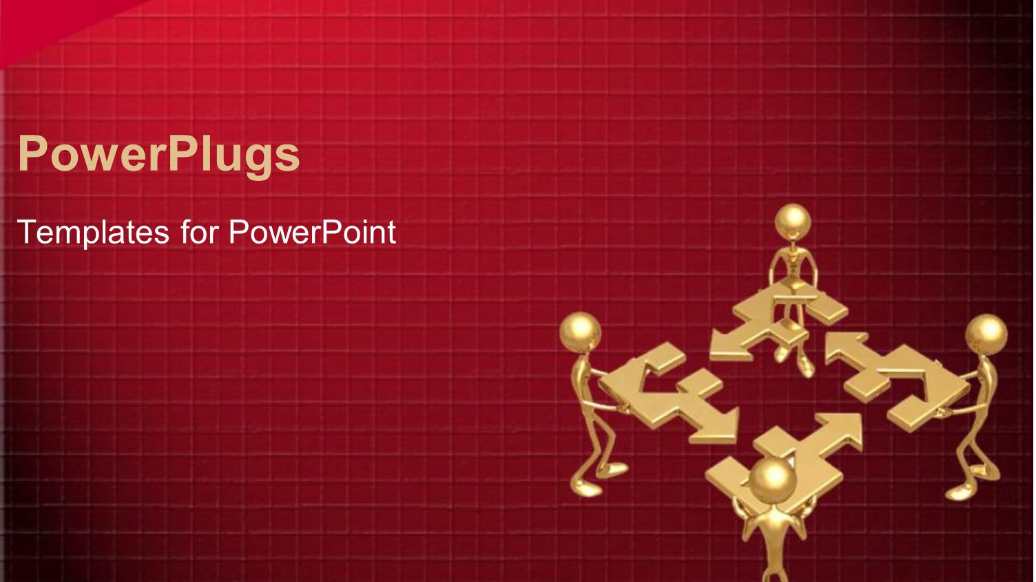 3D Golden Figures Holding Puzzle Pieces with Arrows Trying to Connect them to Finish Puzzle