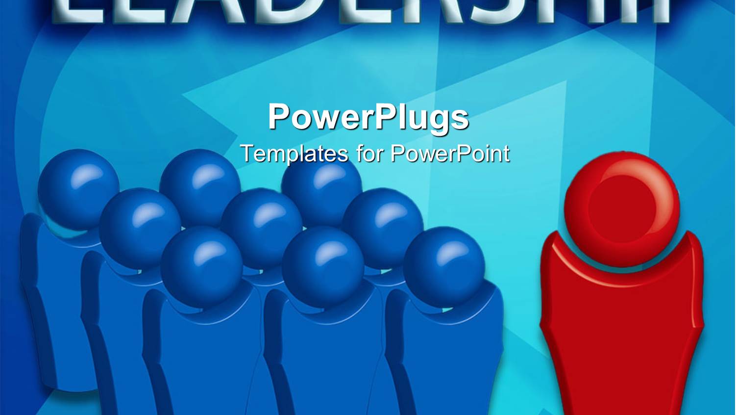 3D Graphics of some Blue Characters with an Outstanding Red One