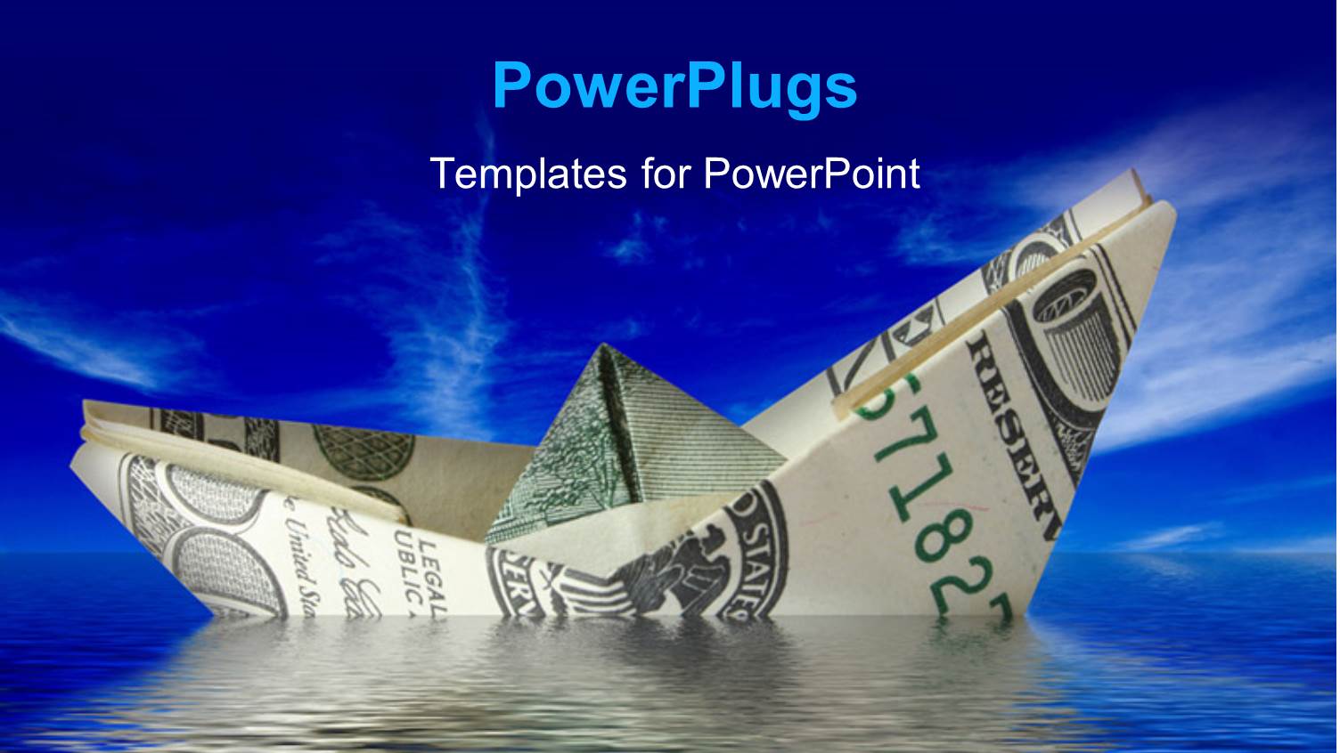 3D Graphics of a Boat Made of a Dollar Bill