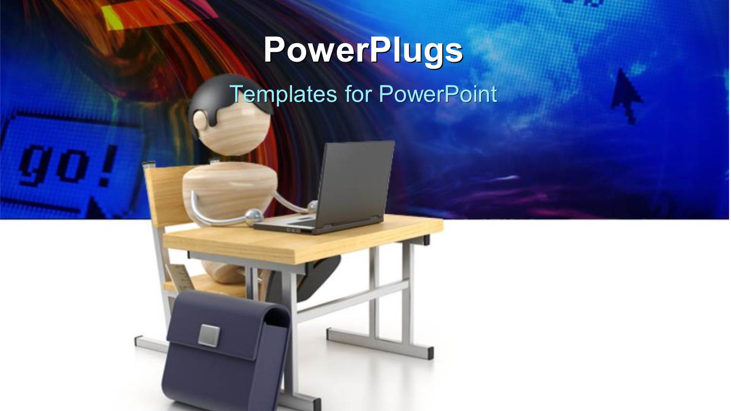 3d Graphics of a Character Sitting and Typing on a Laptop