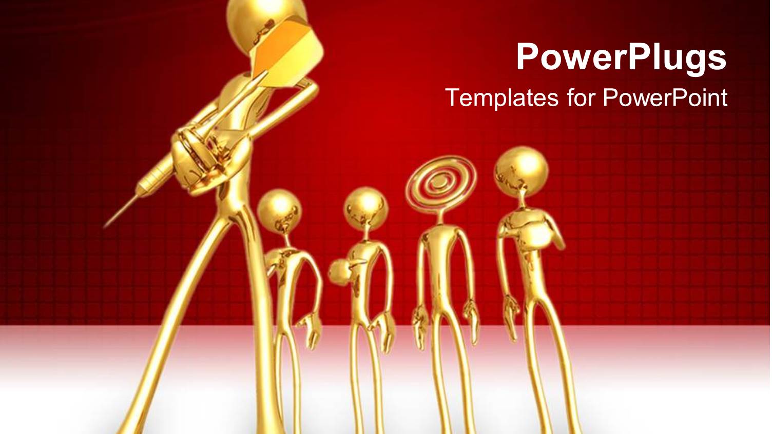 3D Graphics of Four Human Characters with a Leading bigger One