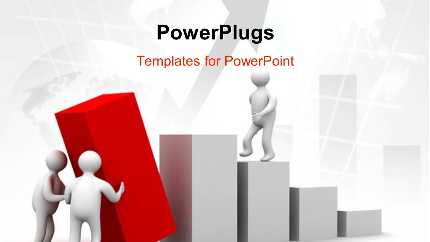 3D Graphics of a Human Character Climbing some White Bars