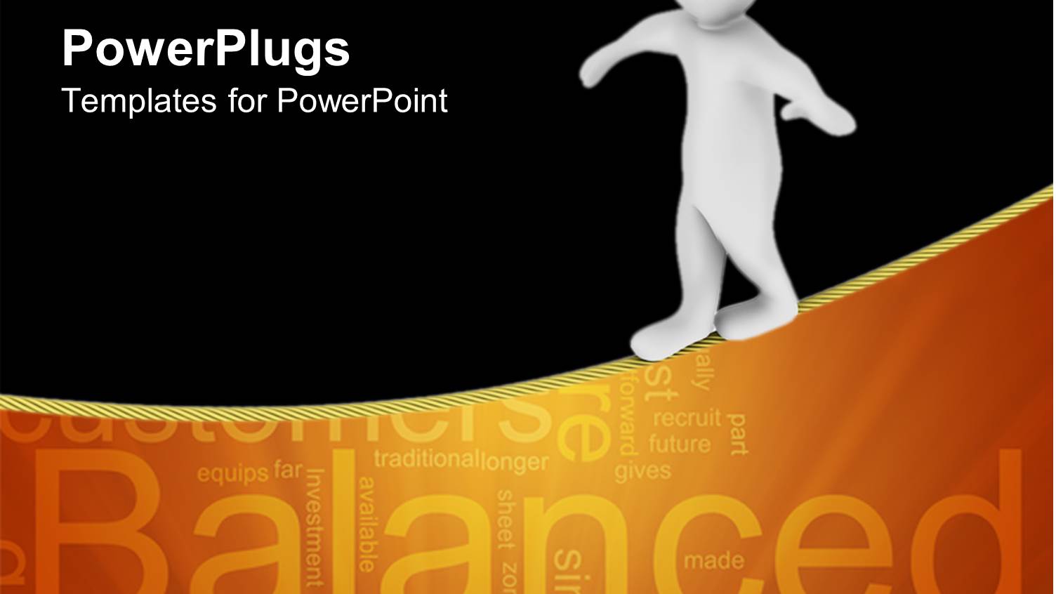 3D Graphics of a Human Character Climbing a Line