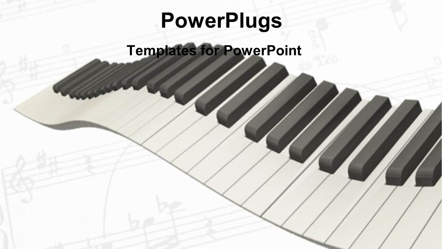 3D Graphics of the Keys of a Piano on White Background