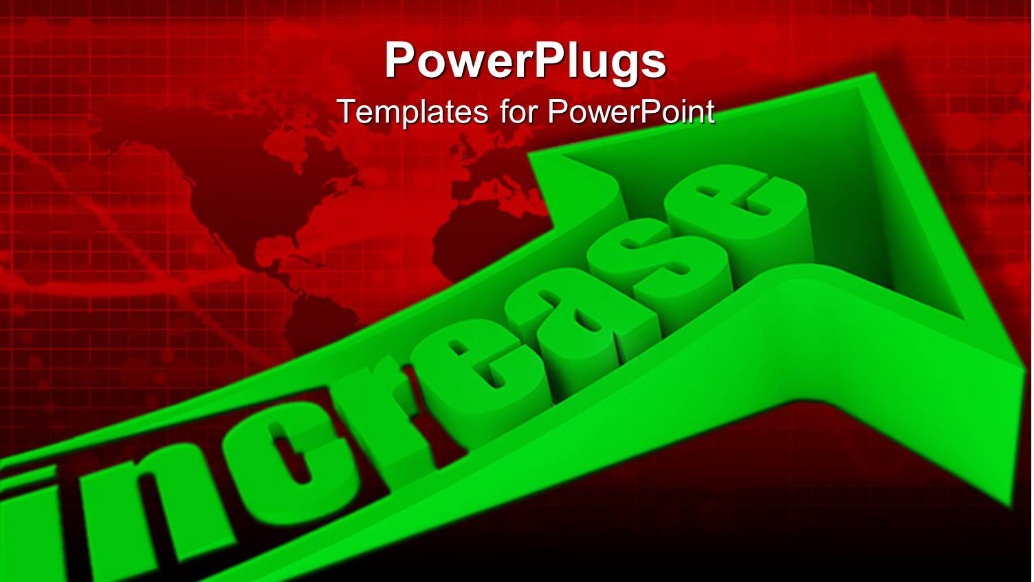 3D Graphics of a large Green Arrow with a Text which Spells Out the Word 