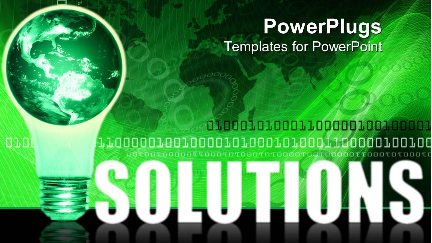 3D Graphics of a large Green Globe in a Bulb