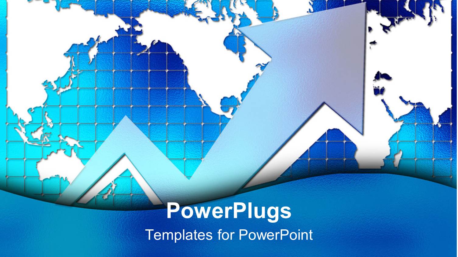 3D Graphics of a large Silver Colored Zigzag Arrow