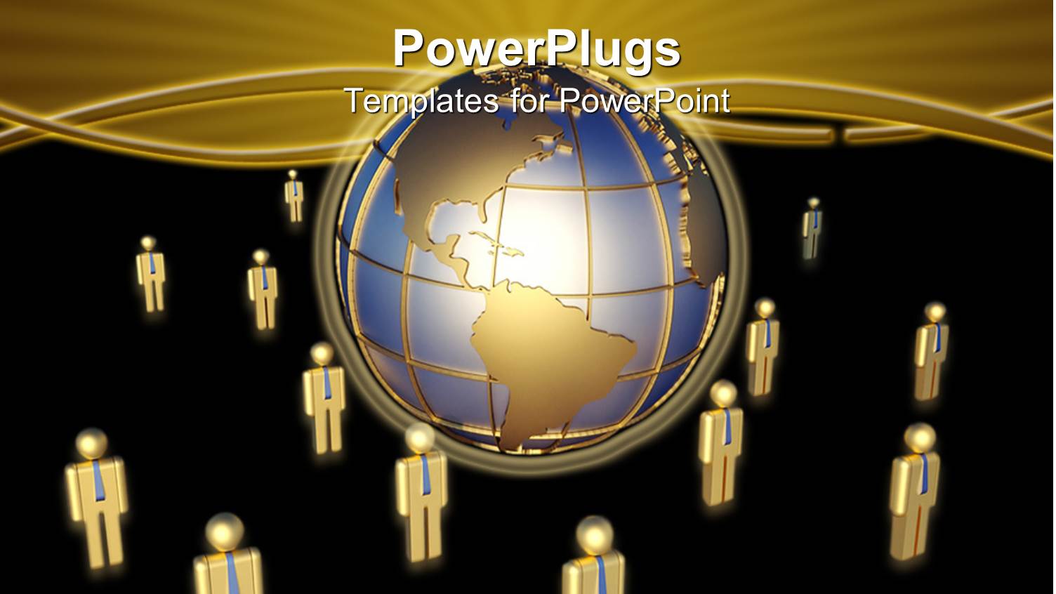 3D Graphics of Lots of Human Characters Standing Round a Globe