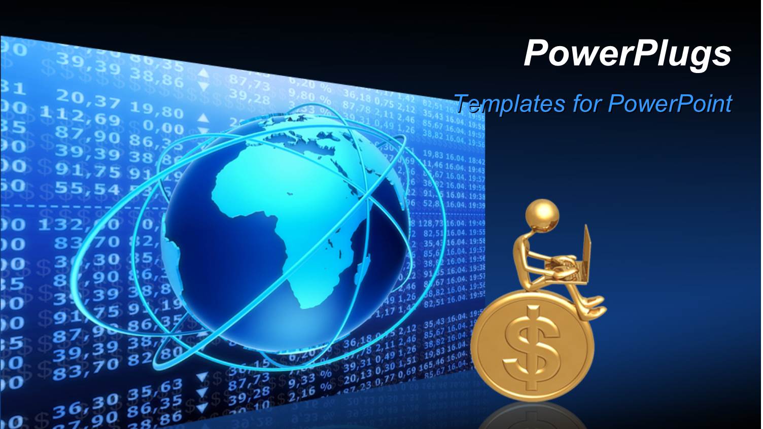 3D Graphics of a Man Sitting on a Gold Coin 