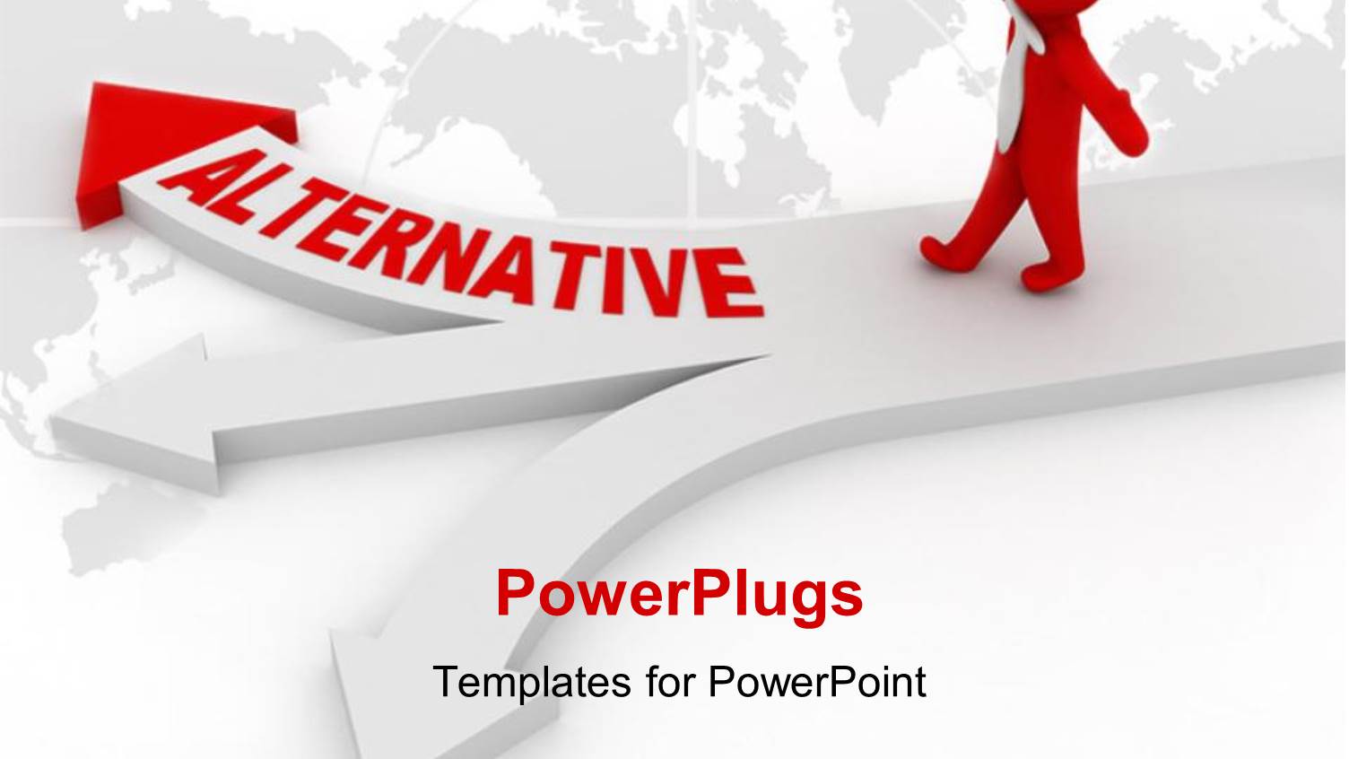 3D Graphics of a Man Walking on a White Arrow