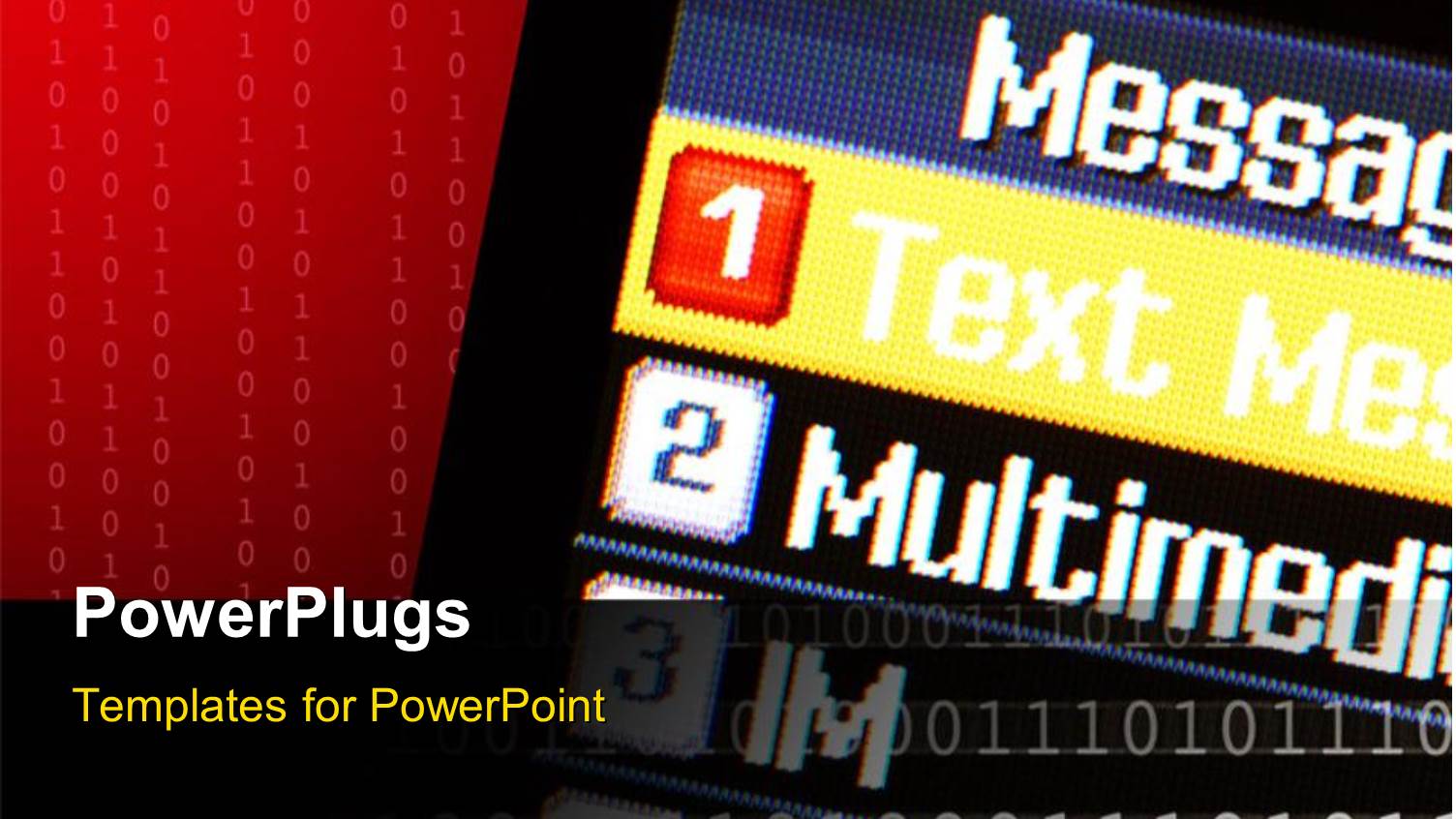 3D Graphics of a Screen with some Text on it and Binary Behind