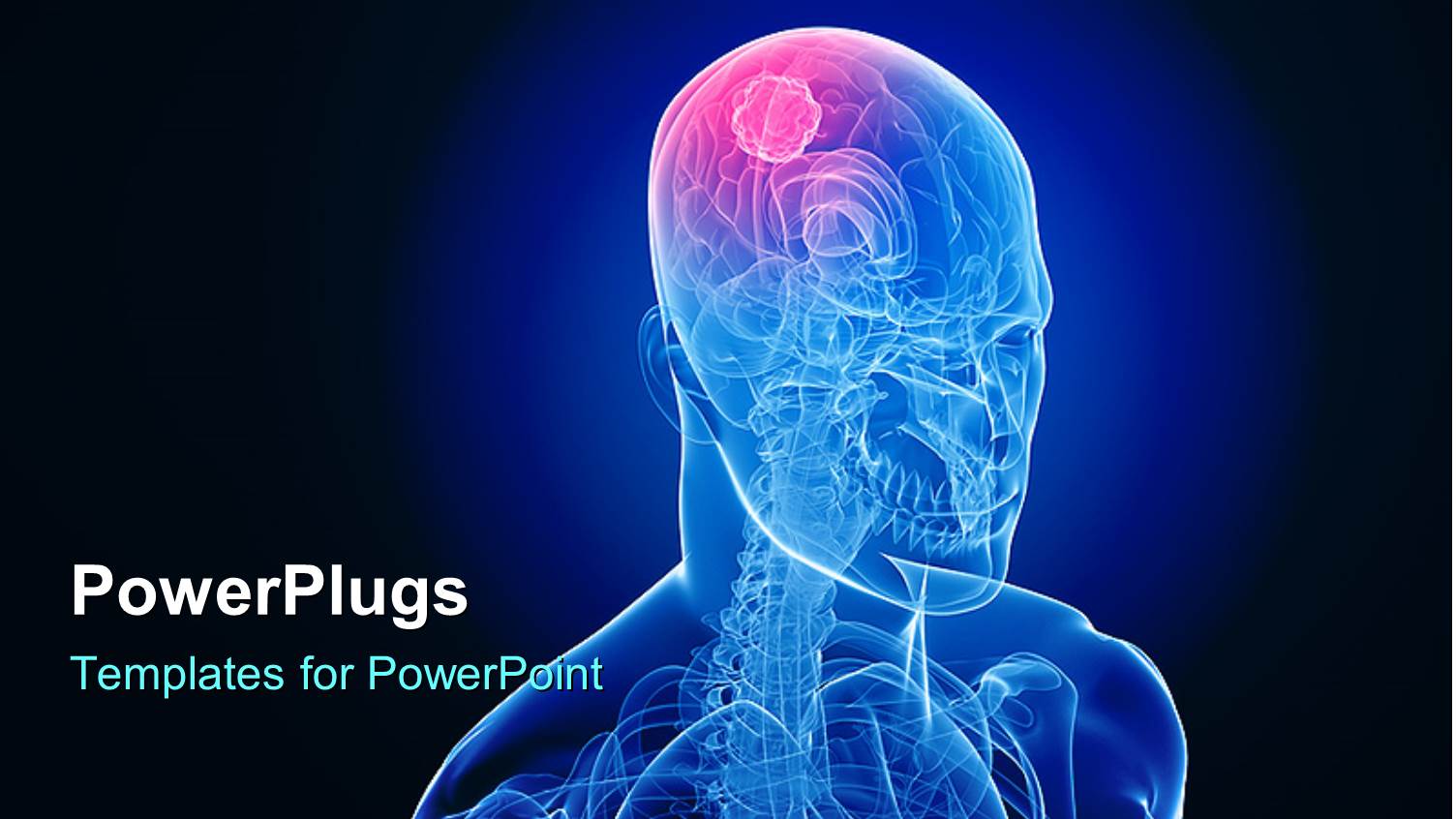 3D Graphics of a Transparent Man Shinning in Blue