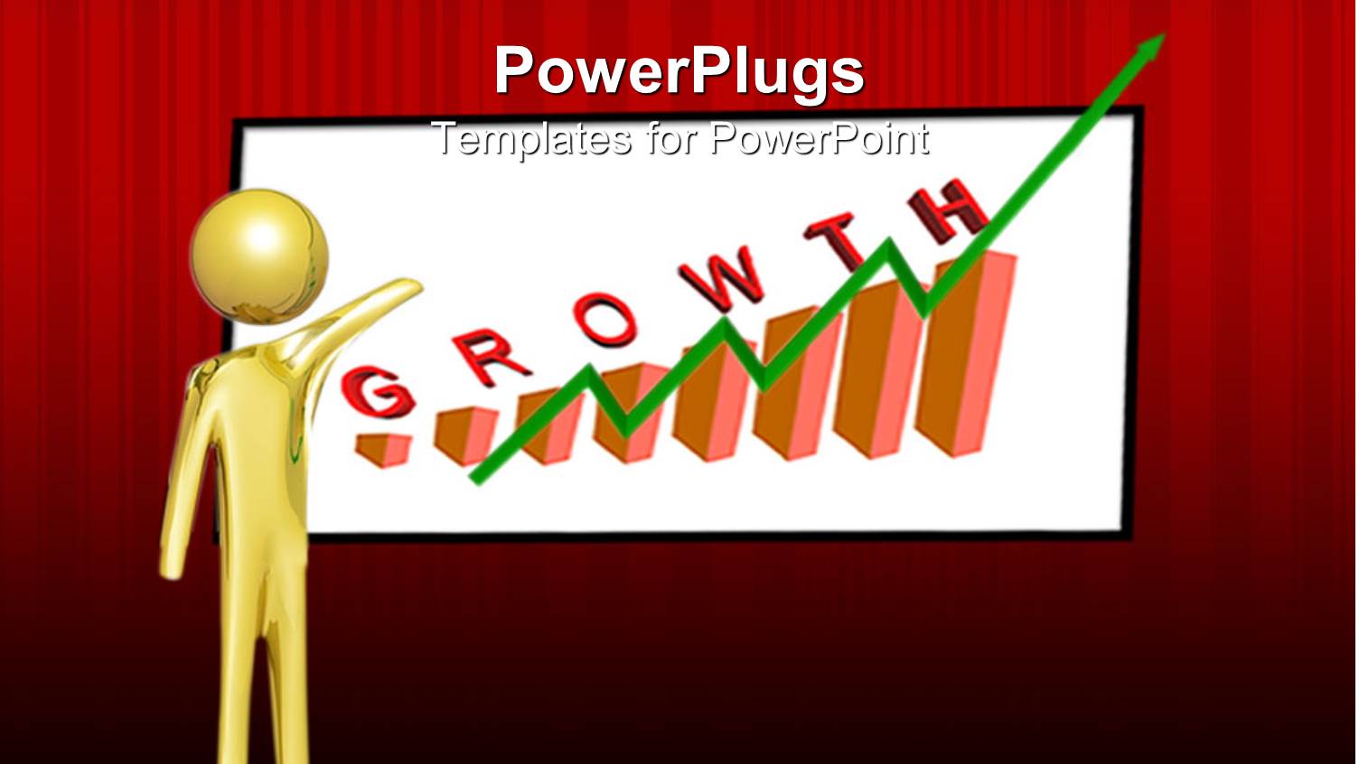 3D Human Character Pointing at a White Board with Text and Bars