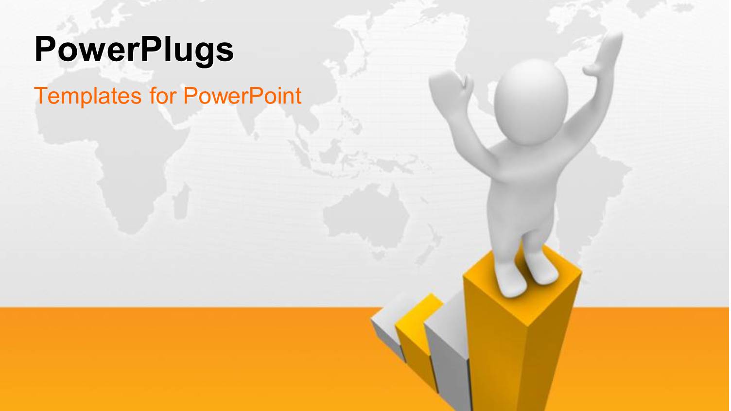 3D Human Character Standing at the Top of some Bars