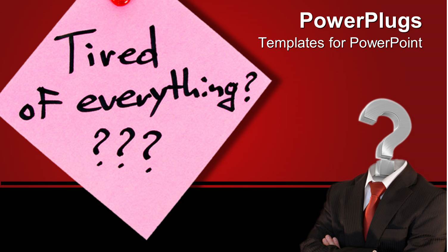 3D Image of a Man with his Hands Foldes and a Question Mark Head