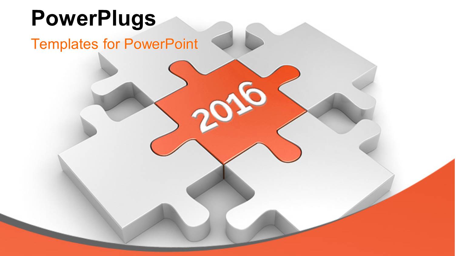 3D Puzzled Synced Together and Red Color Puzzle Showing 2016 in the Center