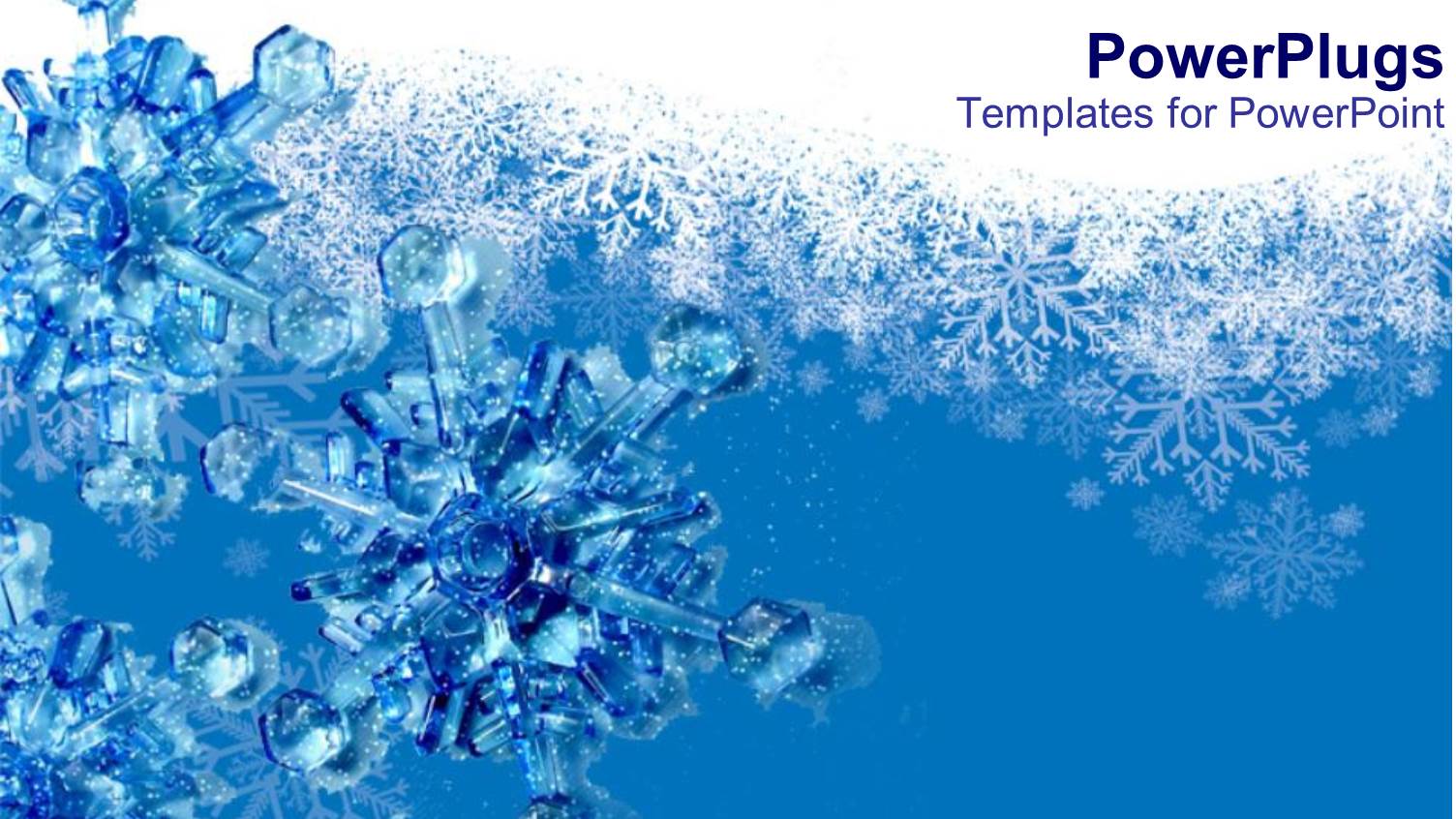 3d Snowflakes Blue and White Backgrounds Snow