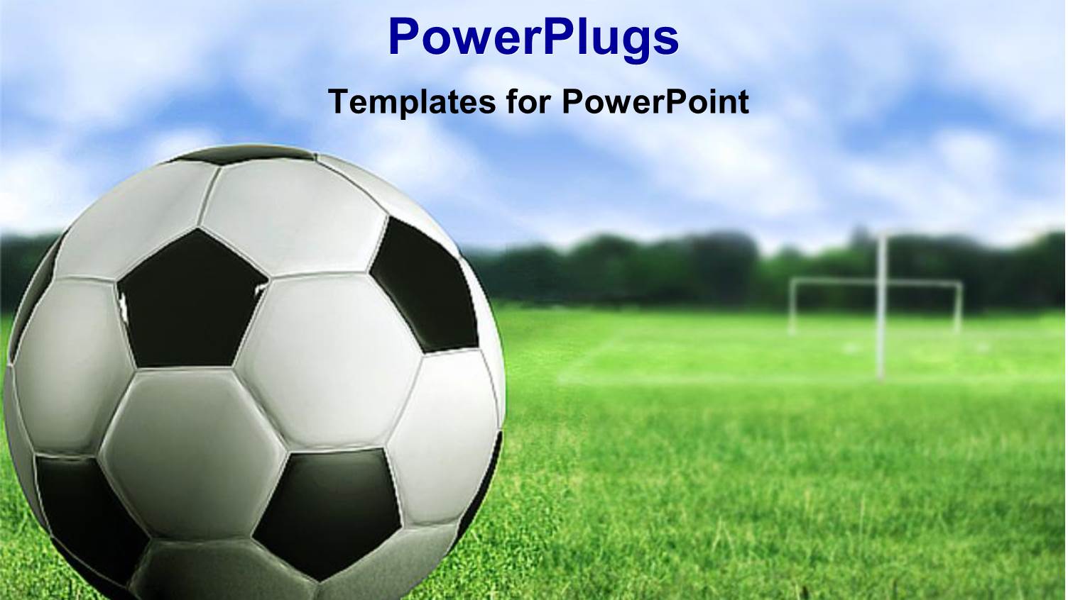 3D Soccer Ball Close Up on Green Soccer Field